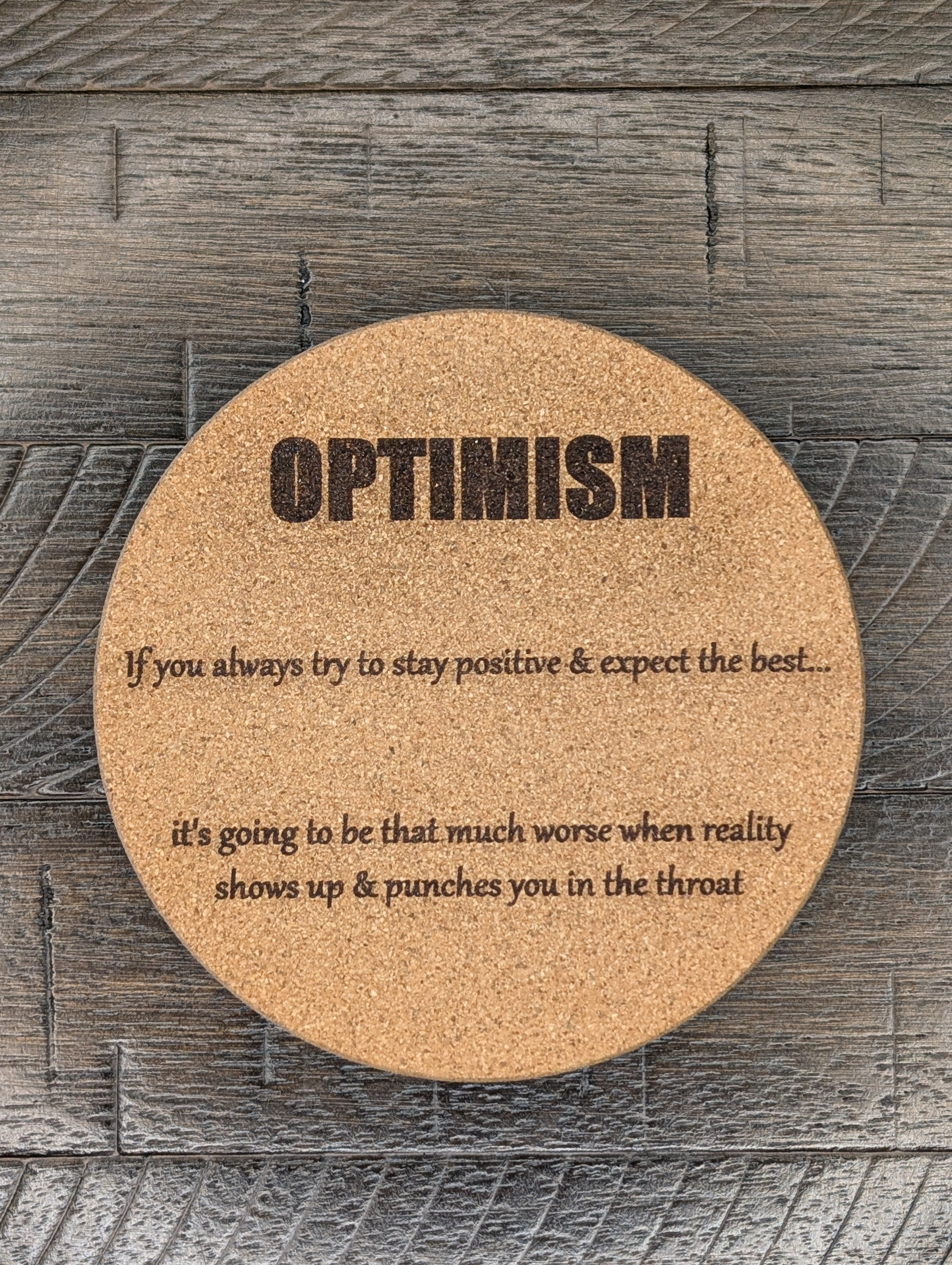 Funny Cork Coasters