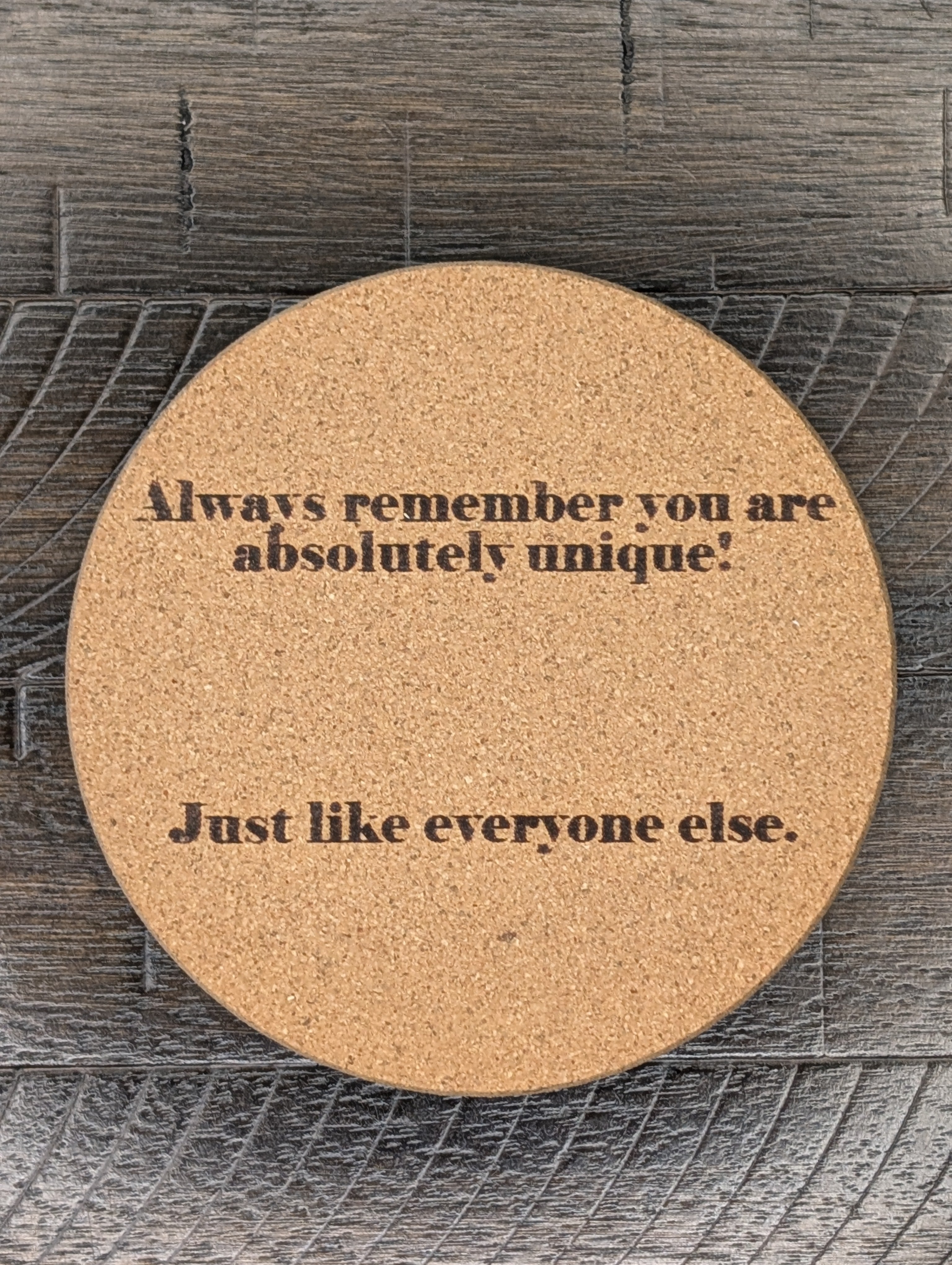 Funny Cork Coasters