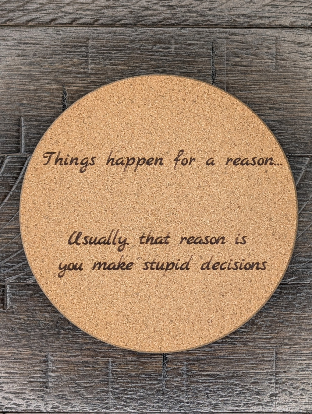 Funny Cork Coasters