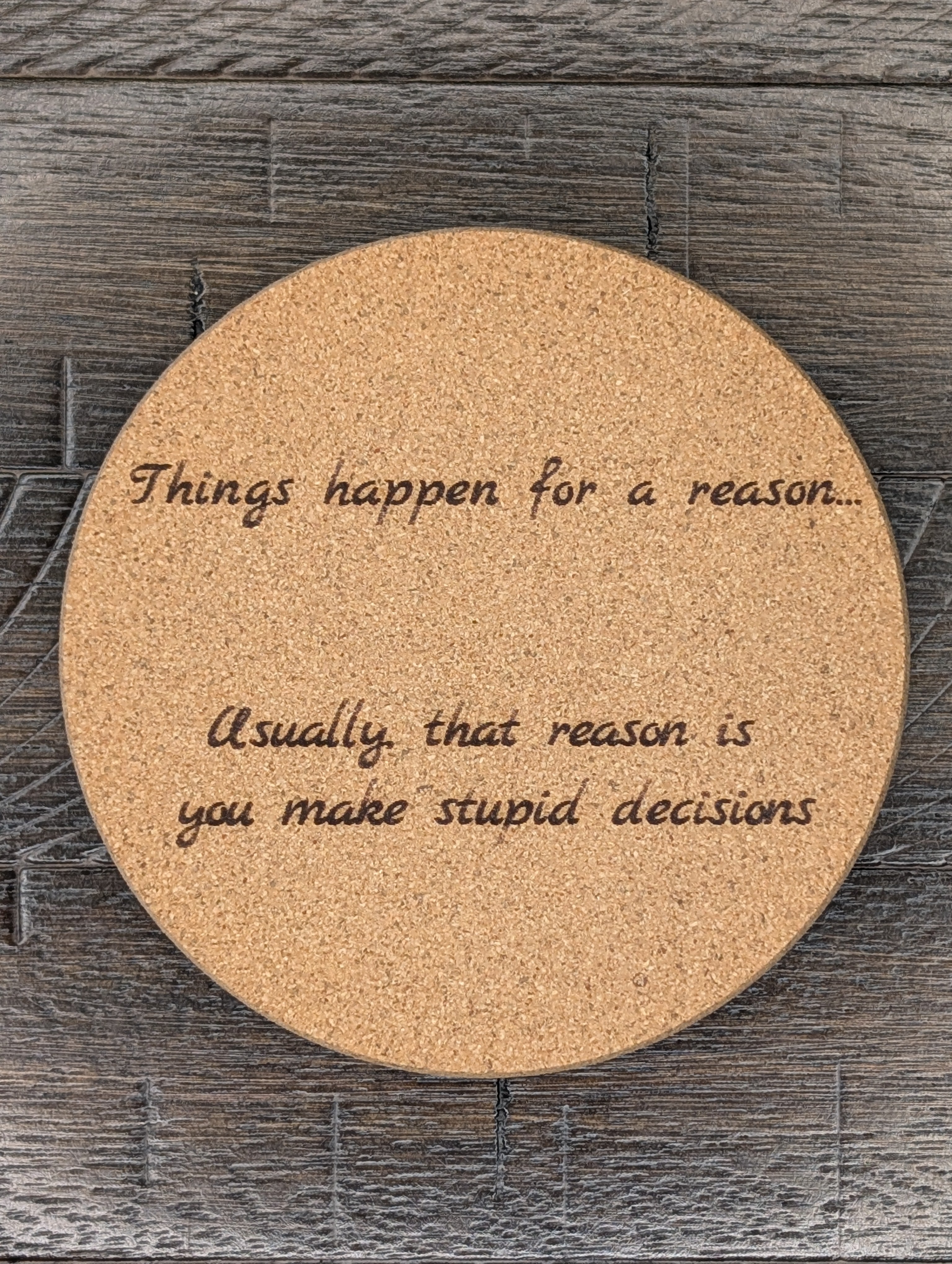 Funny Cork Coasters